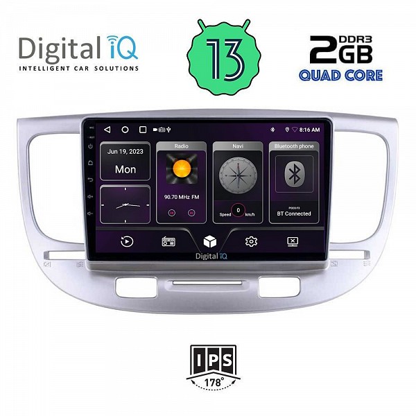 DIGITAL IQ BXB 1313_GPS (9inc) MULTIMEDIA TABLET OEM KIA RIO mod. 2005-2011