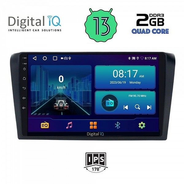 DIGITAL IQ BXB 1365_GPS (9inc) MULTIMEDIA TABLET OEM MAZDA 3 mod. 2003-2008