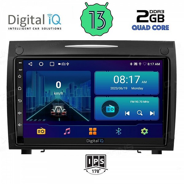 DIGITAL IQ BXB 1419_GPS (9inc) MULTIMEDIA TABLET OEM MERCEDES SLK R171 mod. 2004-2010