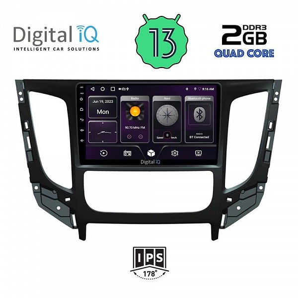 DIGITAL IQ BXB 1437_GPS CLIMA (9inc) MULTIMEDIA TABLET OEM MITSUBISHI L200 mod. 2015>  CLIMA