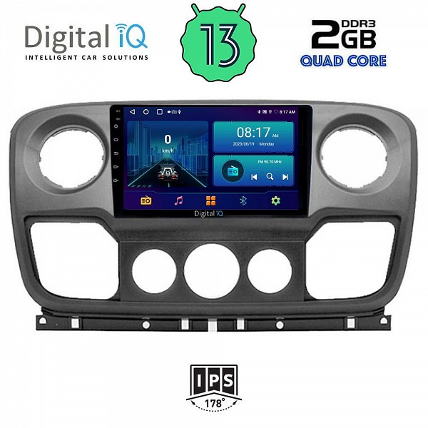 DIGITAL IQ BXB 1463_GPS (10inc) MULTIMEDIA TABLET OEM NISSAN NV400 - OPEL MOVANO - RENAULT MASTER mod. 2010-2020