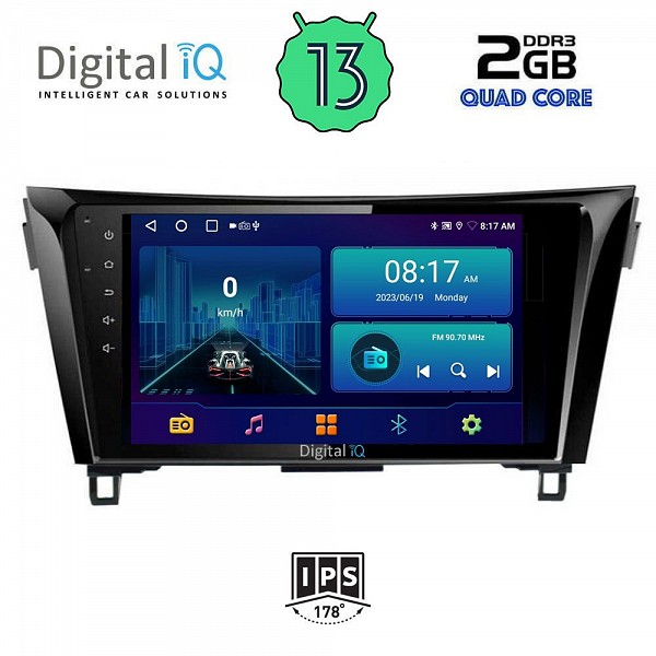DIGITAL IQ BXB 1468_GPS (10inc) MULTIMEDIA TABLET OEM NISSAN QASHQAI mod. 2014-2021