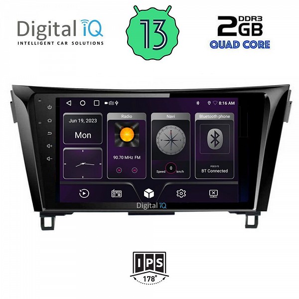 DIGITAL IQ BXB 1468_GPS (10inc) MULTIMEDIA TABLET OEM NISSAN QASHQAI mod. 2014-2021