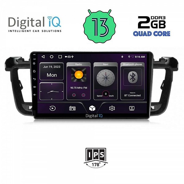 DIGITAL IQ BXB 1518_GPS (9inc) MULTIMEDIA TABLET OEM PEUGEOT 508 mod. 2010-2016