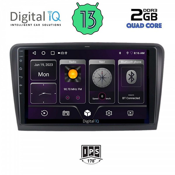 DIGITAL IQ BXB 1601_GPS (9inc) MULTIMEDIA TABLET OEM SKODA RAPID mod. 2012>