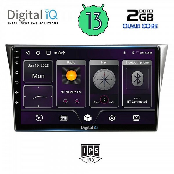 DIGITAL IQ BXB 1659_GPS (9inc) MULTIMEDIA TABLET OEM SUBARU IMPREZA mod. 2002-2008