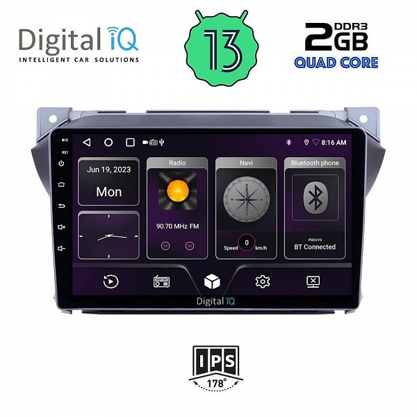 DIGITAL IQ BXB 1670_GPS (9inc)MULTIMEDIA TABLET OEM SUZUKI ALTO - NISSAN PIXO 2009>