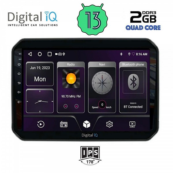 DIGITAL IQ BXB 1676_GPS (9inc) MULTIMEDIA TABLET OEM SUZUKI IGNIS mod. 2016>