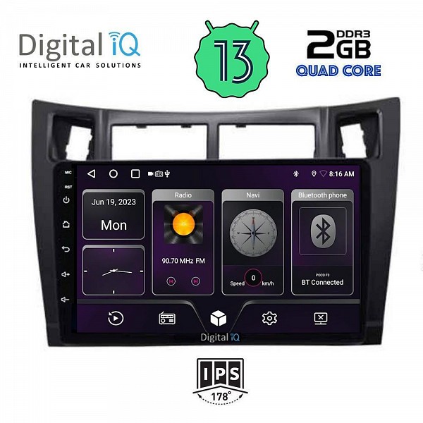 DIGITAL IQ BXB 1736_GPS (9inc) MULTIMEDIA TABLET OEM TOYOTA YARISmod. 2006-2011