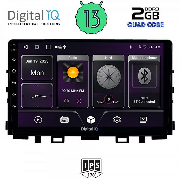 DIGITAL IQ BXB 1316_GPS (9inc) MULTIMEDIA TABLET OEM KIA RIO mod. 2018>