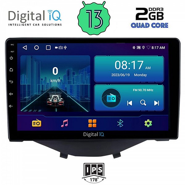 DIGITAL IQ BXB 1715_GPS CLIMA (9inc) MULTIMEDIA TABLET OEM CITROEN C1-PEUGEOT 108-TOYOTA AYGO mod. 2014>