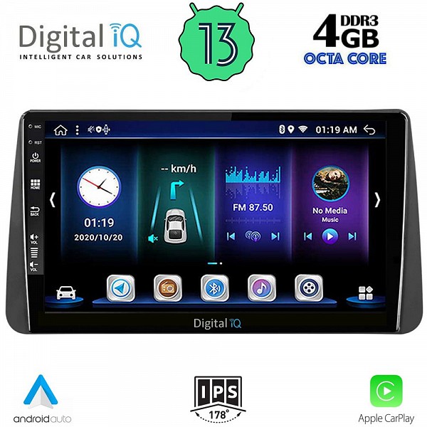 DIGITAL IQ BXD 6149_CPA DASH (9inc) MULTIMEDIA TABLET OEM FIAT TIPO mod. 2018-2023