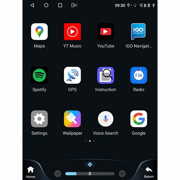 Digital iQ LENOVO SSW 10878_CPA TESLA STYLE OEM JEEP COMPASS mod. 2017-2020