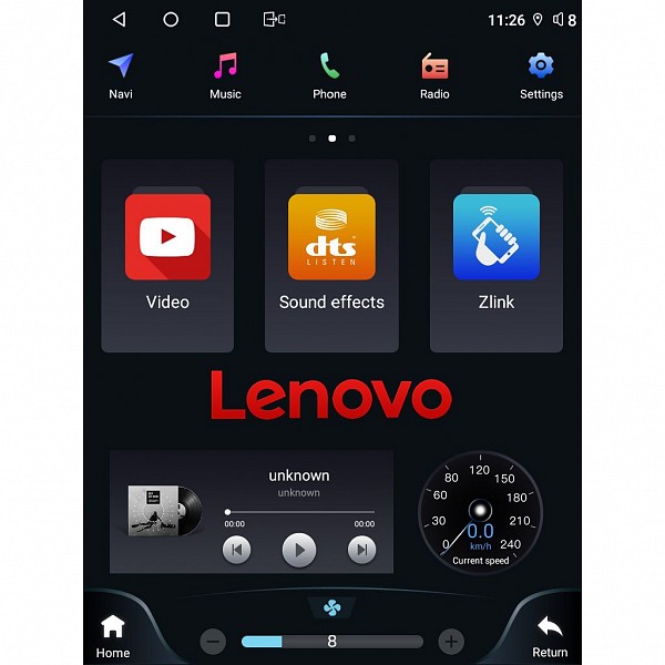 Digital iQ LENOVO SSW 10878_CPA TESLA STYLE OEM JEEP COMPASS mod. 2017-2020
