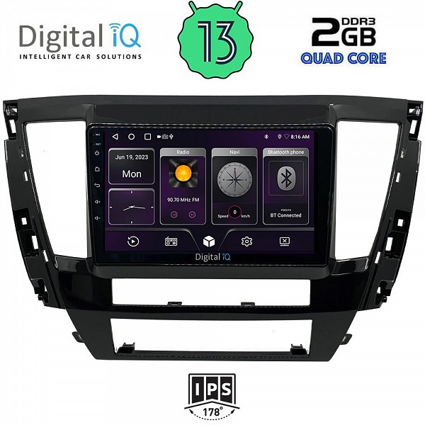 DIGITAL IQ BXB 1447S_GPS (9inc) MULTIMEDIA TABLET for MITSUBISHI PAJERO SPORT mod. 2020>
