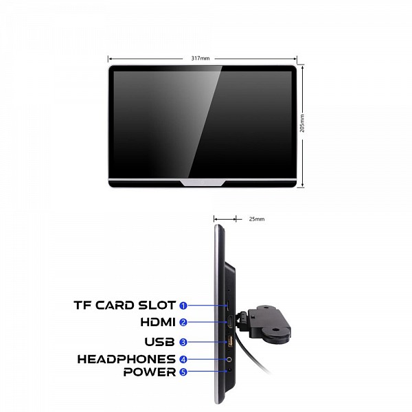 DIGITAL IQ AN1364_HR 13.3? HEADREST MONITOR