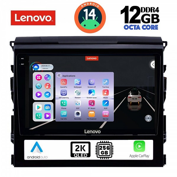 Digital iQ LENOVO SSZ 12725_CPA (9inc) MULTIMEDIA TABLET for TOYOTA LANDCRUISER mod. 2016-2019
