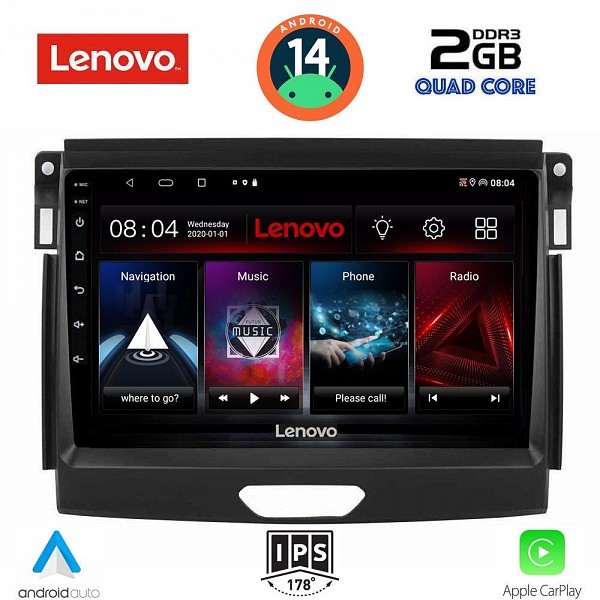 Digital iQ LENOVO LVD 2172_CPA (9inc) MULTIMEDIA TABLET for FORD RANGER mod. 2015-2018