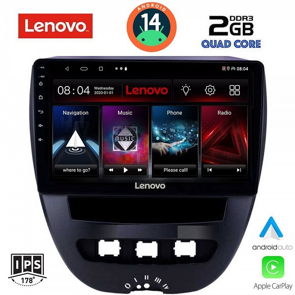 Digital iQ LENOVO LVD 2707_CPA (10inc) MULTIMEDIA TABLET for CITROEN C1-PEUGEOT 107-TOYOTA AYGO mod. 2005-2014