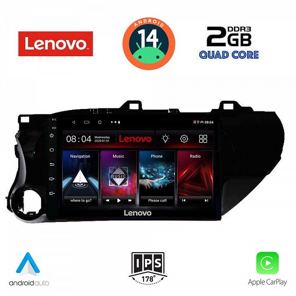 Digital iQ LENOVO LVD 2721_CPA (10inc) MULTIMEDIA TABLET for TOYOTA HILUX mod. 2017>
