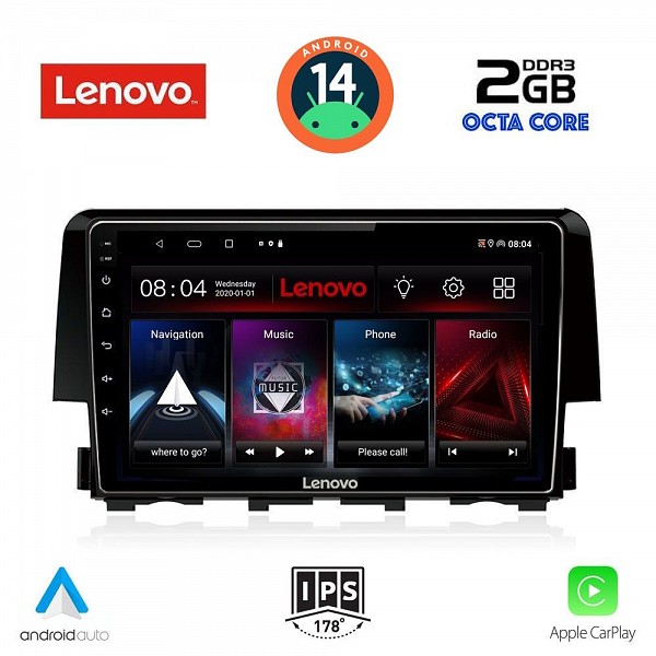 Digital iQ LENOVO LVF 5191_CPA (9inc) MULTIMEDIA TABLET for HONDA CIVIC mod. 2016>
