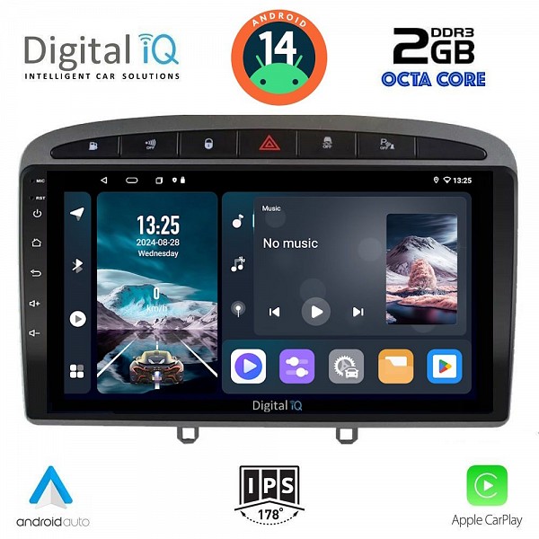 DIGITAL IQ RTG 4513_CPA (9inc) MULTIMEDIA TABLET for PEUGEOT 308 mod.2007-2012 - RCZ mod.2009-2015