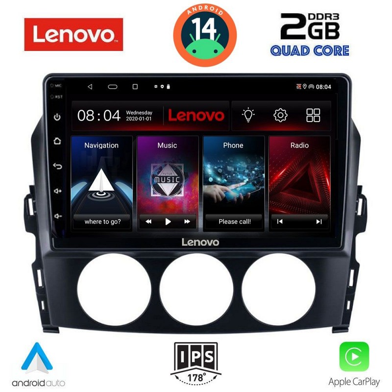 Digital iQ LENOVO LVD 2392_CPA (9inc) MULTIMEDIA TABLET for MAZDA MX5 mod. 2005-2015
