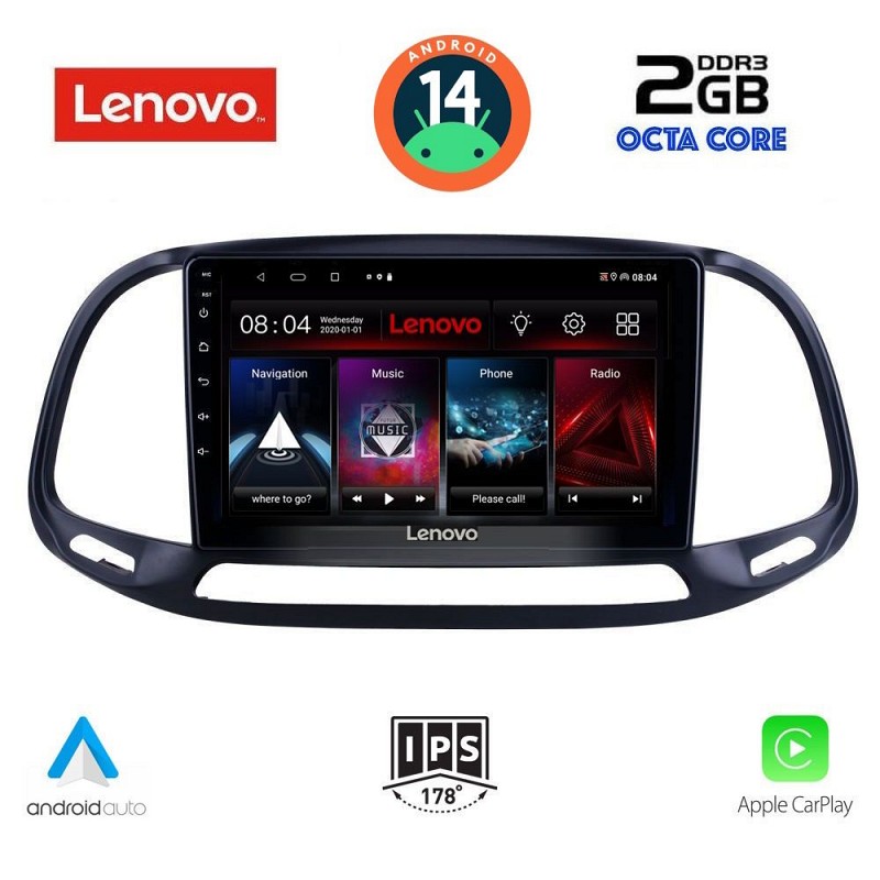Digital iQ LENOVO LVF 5138_CPA (9inc) MULTIMEDIA TABLET for FIAT DOBLO ? OPEL COMBO mod. 2015-2018