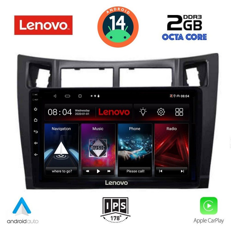 Digital iQ LENOVO LVF 5736_CPA (9inc) MULTIMEDIA TABLET for TOYOTA YARISmod. 2006-2011