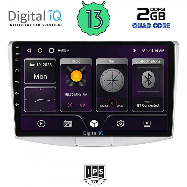 DIGITAL IQ BXB 1764_GPS (10inc) MULTIMEDIA TABLET for VW PASSAT mod. 2010-2015