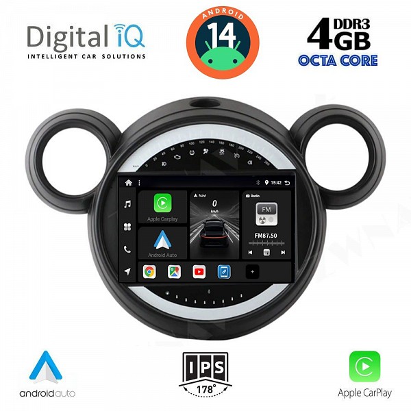 DIGITAL IQ BXF 6065_CPAA (9inc) MULTIMEDIA TABLET for MINI COUNTRYMAN (R60) mod. 2010-2016 - PACEMAN (R61) mod. 2013-2016