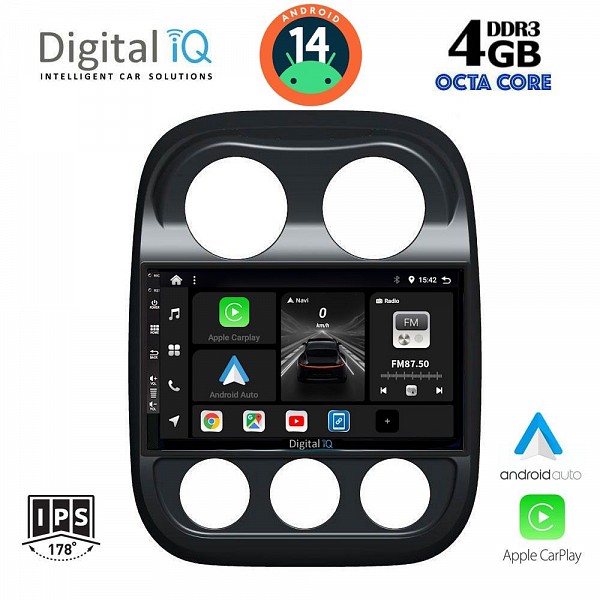 DIGITAL IQ BXF 6277_CPAA (10inc) MULTIMEDIA TABLET for JEEP COMPASS - PATRIOT mod. 2007-2016