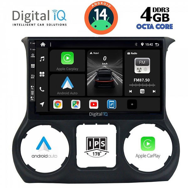 DIGITAL IQ BXF 6295_CPAA (10inc) MULTIMEDIA TABLET for JEEP WRANGLER  mod. 2011-2014