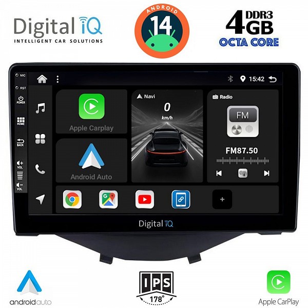 DIGITAL IQ BXF 6715_CPAA CLIMA (9inc) MULTIMEDIA TABLET for CITROEN C1-PEUGEOT 108-TOYOTA AYGO mod. 2014>