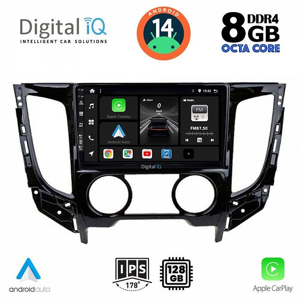 DIGITAL IQ BXF 7437_CPAA A/C (9inc) MULTIMEDIA TABLET for MITSUBISHI L200 mod. 2015>  A/C