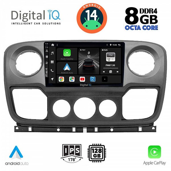 DIGITAL IQ BXF 7463_CPAA (10inc) MULTIMEDIA TABLET for NISSAN NV400 - OPEL MOVANO - RENAULT MASTER mod. 2010-2020