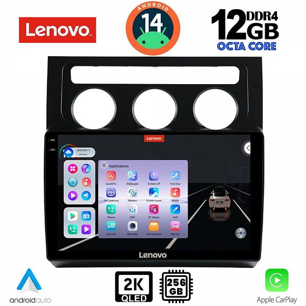Digital iQ LENOVO SSZ 12767_CPA CLIMA (10inc) MULTIMEDIA TABLET for VW TOURAN mod. 2003-2010