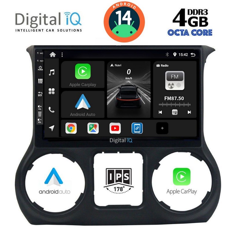 DIGITAL IQ BXF 6295_CPAA (10inc) MULTIMEDIA TABLET for JEEP WRANGLER  mod. 2011-2014