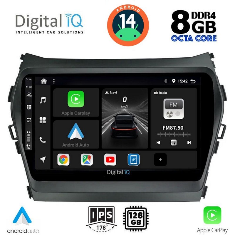 DIGITAL IQ BXF 7238_CPAA (9inc) MULTIMEDIA TABLET for HYUNDAI IX45 mod. 2013-2017