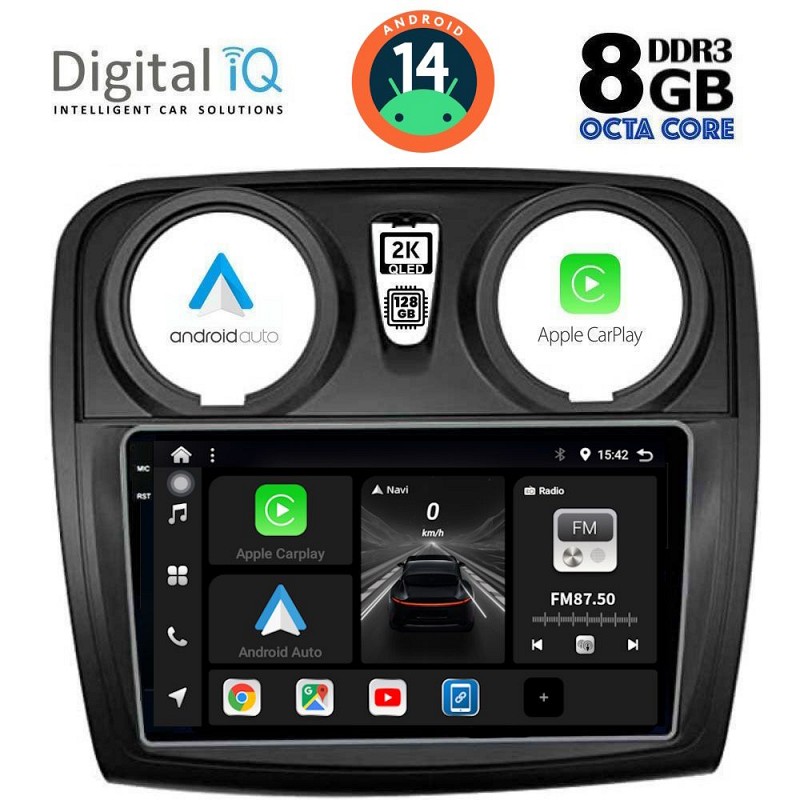 DIGITAL IQ BXF 8108_CPAA (9inc) MULTIMEDIA TABLET for DACIA LOGAN ? SANDERO mod. 2012-2019
