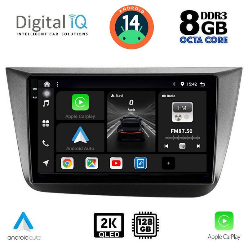 DIGITAL IQ BXF 8570_CPAA (9inc) MULTIMEDIA TABLET for SEAT ALTEA mod. 2004-2015