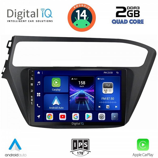 DIGITAL IQ BXC 3230_CPAA (9inc) MULTIMEDIA TABLET for HYUNDAI i20 mod. 2018-2021