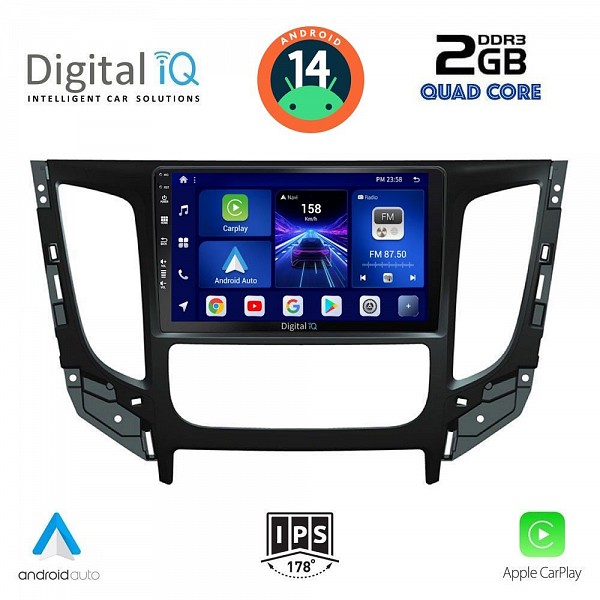 DIGITAL IQ BXC 3437_CPAA CLIMA (9inc) MULTIMEDIA TABLET for MITSUBISHI L200 mod. 2015>  CLIMA