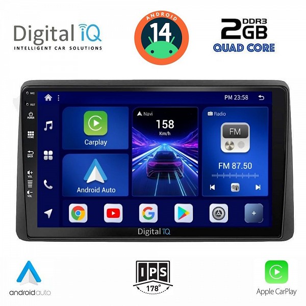 DIGITAL IQ BXC 3450_CPAA (10inc) MULTIMEDIA TABLET for NISSAN NAVARA D22 mod. 1998-2004