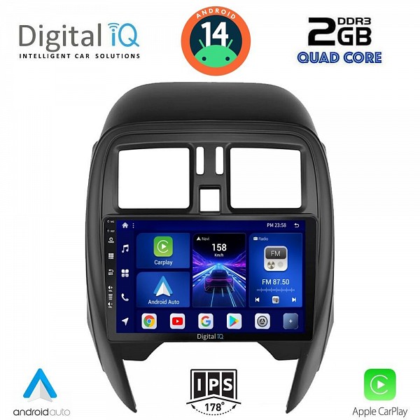 DIGITAL IQ BXC 3451_CPAA (SQUARE) (9inc) MULTIMEDIA TABLET for NISSAN MICRA mod. 2014-2017