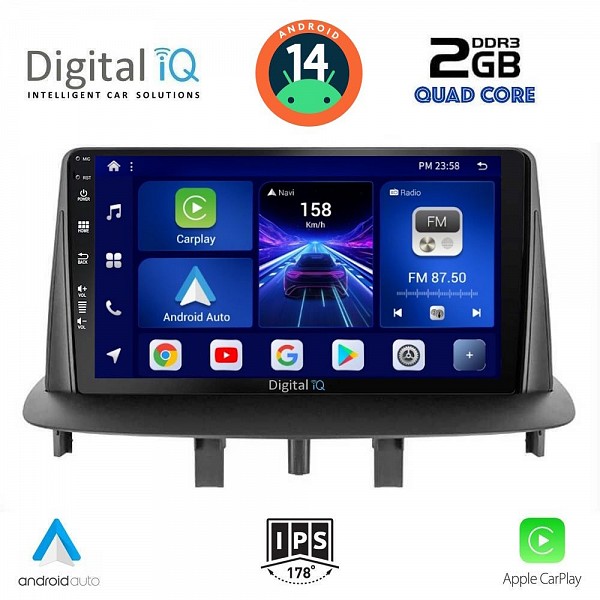 DIGITAL IQ BXC 3556_CPAA (9inc) MULTIMEDIA TABLET for RENAULT MEGANE 3 mod. 2009-2016