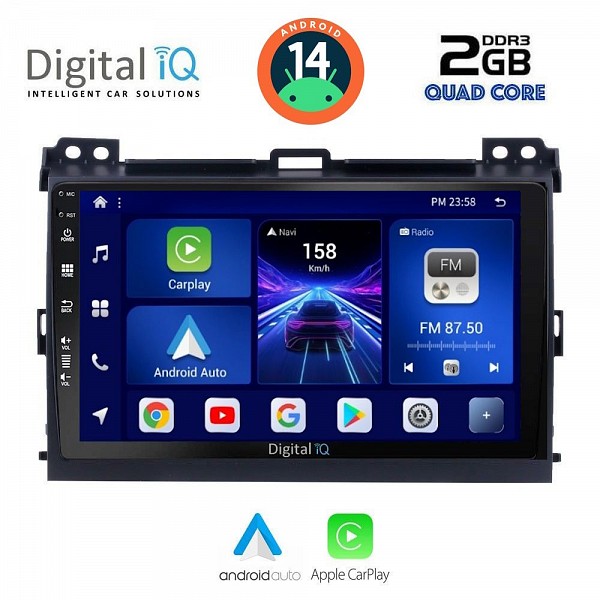 DIGITAL IQ BXC 3723_CPAA (9inc) MULTIMEDIA TABLET for TOYOTA LANDCRUISER mod. 2002-2008
