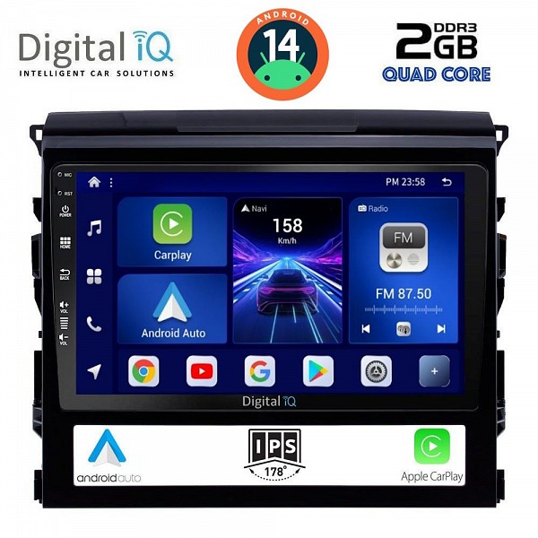 DIGITAL IQ BXC 3725_CPAA (9inc) MULTIMEDIA TABLET for TOYOTA LANDCRUISER mod. 2016-2019