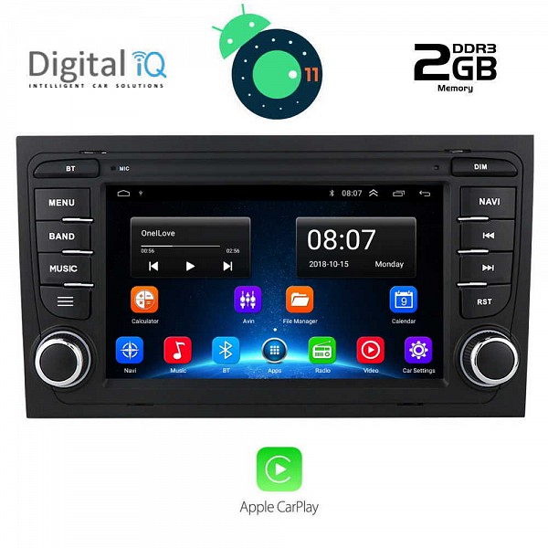 DIGITAL IQ IHB 050_CP (7'' DECK) MULTIMEDIA SYSTEM for MULTIMEDIA SYSTEM for AUDI A4 mod. 2002-2008