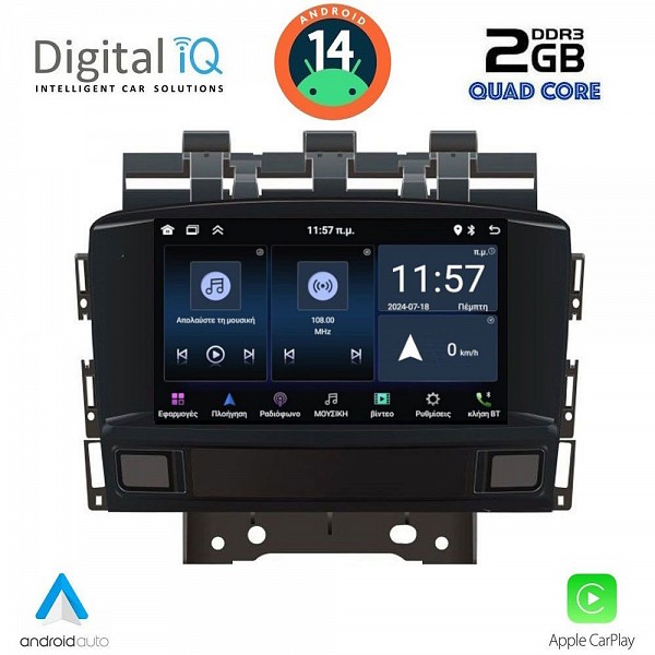 DIGITAL IQ MSD 072_CPA (7" DECK) MULTIMEDIA for OPEL ASTRA J mod. 2010-2016